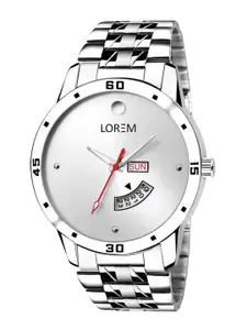 LOREM Men Stainless Steel Bracelet Style Straps Analogue Watch LR103-A