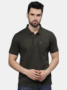 t-base Men Polo Collar Pockets T-shirt