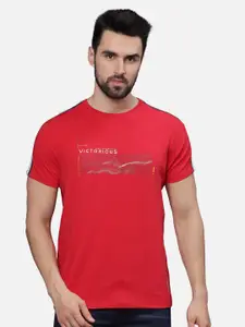 t-base Men Typography Printed Pockets T-shirt