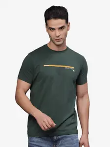 t-base Men Printed Applique T-shirt