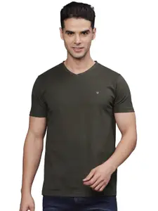 t-base Men V-Neck Cut Outs T-shirt
