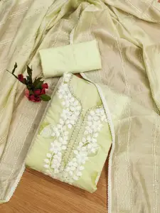 KALINI Ethnic Motifs Embroidered Unstitched Dress Material