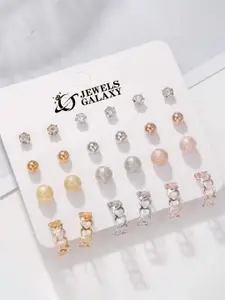 Jewels Galaxy Contemporary Studs Earrings