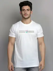 Elibolz Graphic Printed Round Neck Cotton Applique T-shirt