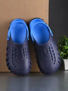 HRX by Hrithik Roshan Navy Blue Men Self Design Clogs