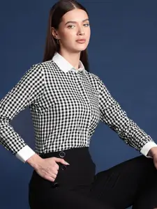 Hancock Gingham Checked Pure Cotton Formal Shirt