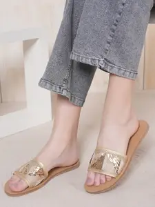 Anouk Embellished Open Toe Flats