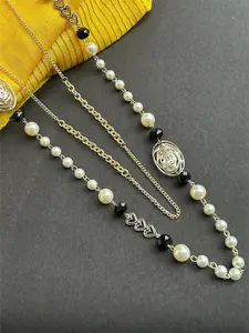 FIROZA Layered Artificial Beads Necklace