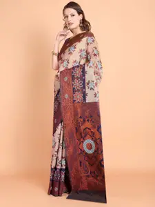 Taslar Woven Design Silk Cotton Banarasi Saree