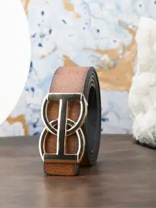 BuckleUp Men Textured Casual Belt