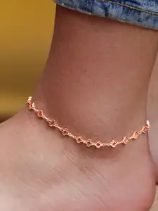 AIKA BY MINUTIAE Rose Gold-Plated Anklet
