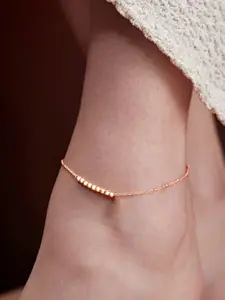 AIKA BY MINUTIAE Rose Gold-Plated Anklet