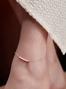 AIKA BY MINUTIAE Silver-Plated Anklet