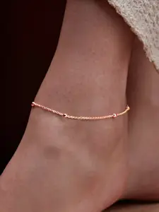 AIKA BY MINUTIAE Rose Gold-Plated Anklet