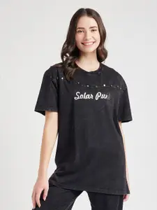 EDRIO Tie & Dye Dyed Drop-Shoulder Sleeves T-shirt