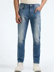 Flying Machine Men Tapered Fit Heavy Fade Stretchable Jeans