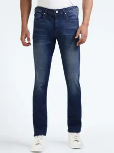 Flying Machine Men Tapered Fit Mid Rise Clean Look Heavy Fade Stretchable Jeans