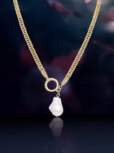 Peora Gold-Plated Beaded Necklace