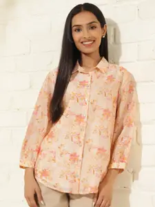 Fabindia Floral Printed Party Shirt