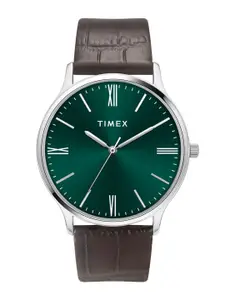 Timex Men Dial & Leather Straps Analogue Watch TWTG105SMU07