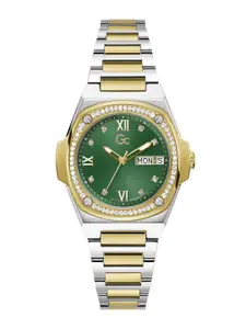 GC GUESS COLLECTION Coussin Shape Lady Green Dial Women Analog Watch - Y98010L9MF