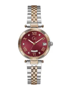 GC GUESS COLLECTION Flair Red Round Dial Women Quartz Analog Watch - Z01017L3MF