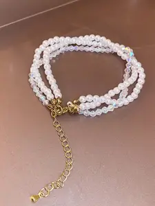 Peora Gold Plated Charm Bracelet