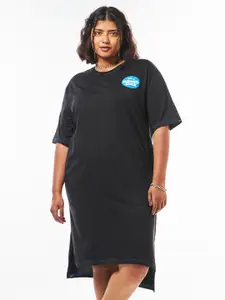 Bewakoof Women Donald Duck Printed Oversized Plus Size T-Shirt Dress