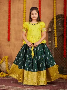 Aarika Girls Embroidered Ready to Wear Lehenga &