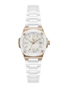 GC GUESS COLLECTION Coussin Shape Mini White Dial Women Analog Watch - Z12006L1MF