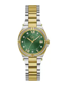 GC GUESS COLLECTION IronClass Lady Green Round Dial Women Analog Watch - Z43002L1MF