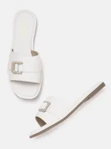 Allen Solly Women Open Toe Flats with Buckle Detail