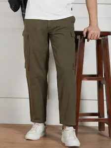 Dennis Lingo Men Loose Fit Stretchable Cargo Trousers