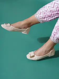 Sherrif Shoes Buckle Detailed Ballerinas