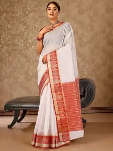 Mitera Striped Woven Design Banarasi Saree