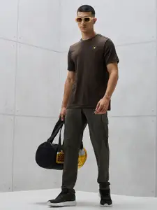 Technosport Men Jacquard Double Cool Slim Fit Sports Tshirt