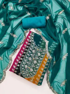 Panzora Embroidered Unstitched Dress Material