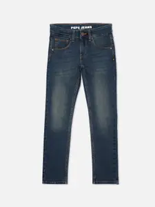 Pepe Jeans Boys Cashed Slim Fit Light Fade Clean Look Stretchable Jeans