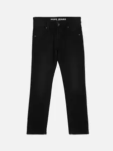 Pepe Jeans Boys Rivet Straight Leg Mid-Rise Clean Look Stretchable Jeans