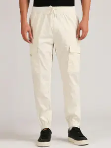 Pepe Jeans Men Mid-Rise Cargo Joggers