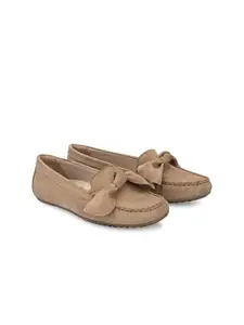 CARLO ROMANO Women Bow Detailed Suede Loafers