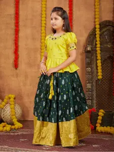 BAESD Girls Embroidered Ready to Wear Lehenga & Blouse