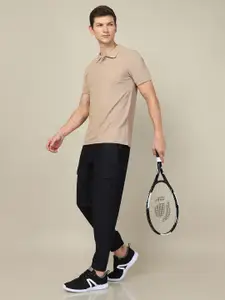 Technosport Men Solid Slim Fit Anti Static Polo T-shirt with Pocket