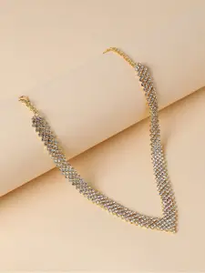 SOHI Silver-Plated Necklace