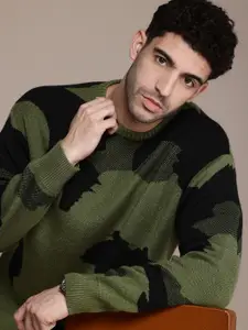 French Connection Abstract Self Design Pullover