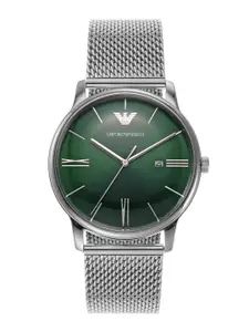 Emporio Armani Men Minimalist Dial & Bracelet Style Straps Analogue Watch AR11578I