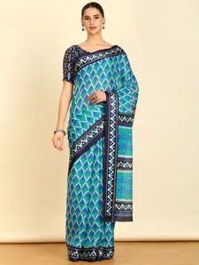 Soch Pure Cotton Ikat Saree