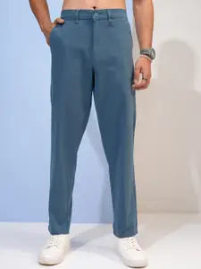 HIGHLANDER Men Mid-Rise Cotton Formal Trouser