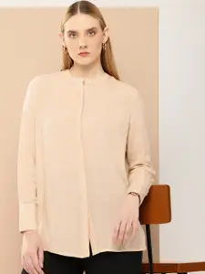 her by invictus Band Collar Casual Shirt