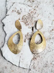 Niska Gold-Plated Geometric Drop Earrings